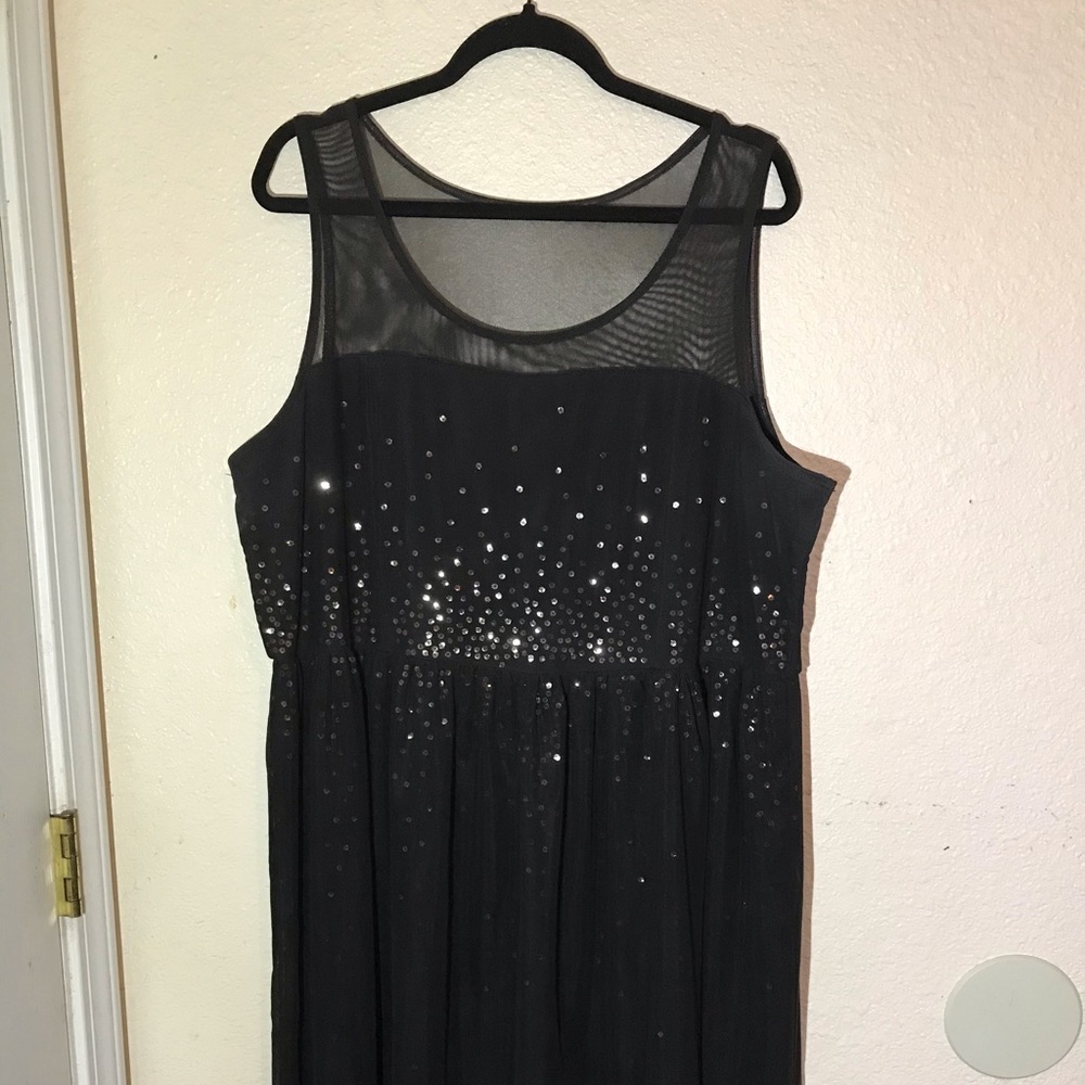 Sequin/Mesh sleeveless Lane Bryant dress